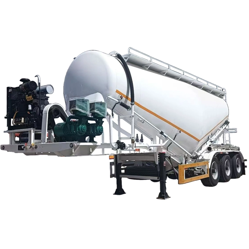 Cement Bulker Trailer (1) High Capacity Cement Bulker Trailer for Mining and Construction Projects