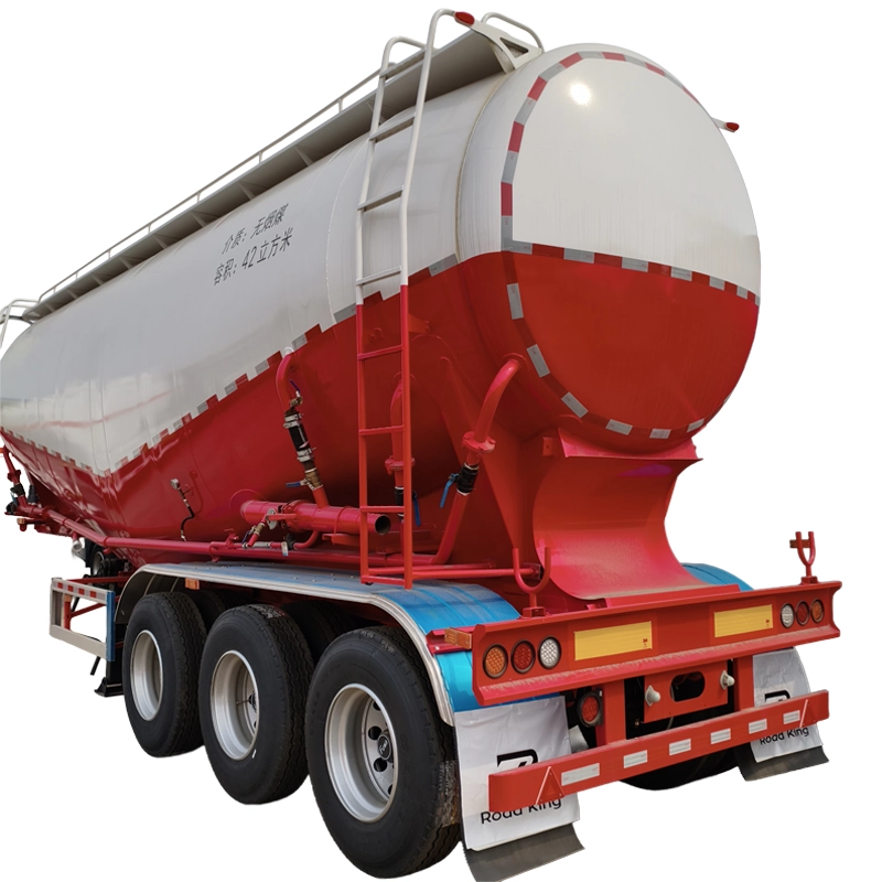 Cement Bulker Trailer (1) Bulk Cement Tank Trailer for Dry Powder Transportation