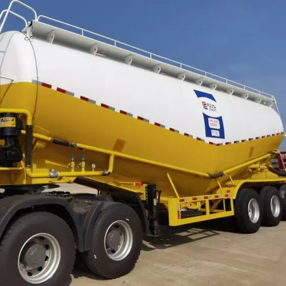40CBM Carbon Steel Cement Tank Trailer for Bulk Powder Transport