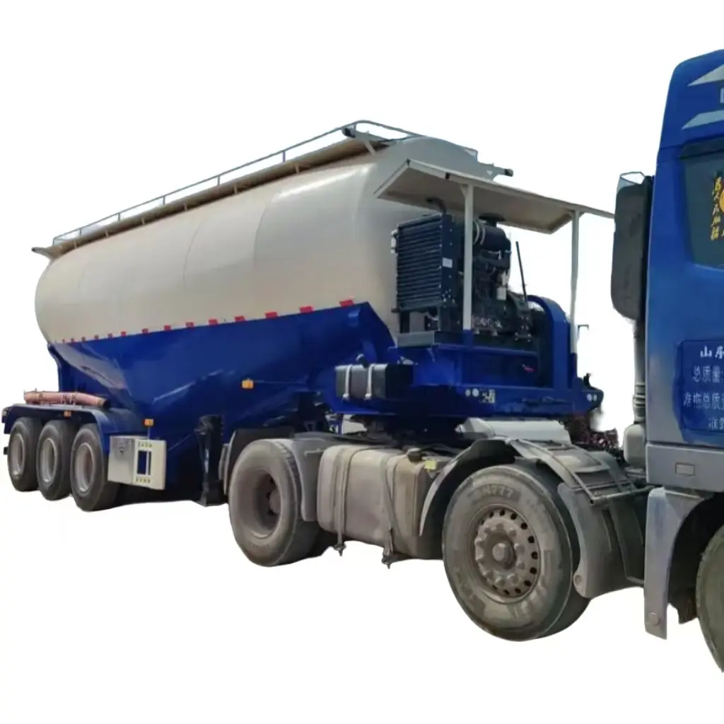 High Capacity Cement Bulker Trailer for Mining and Construction Projects