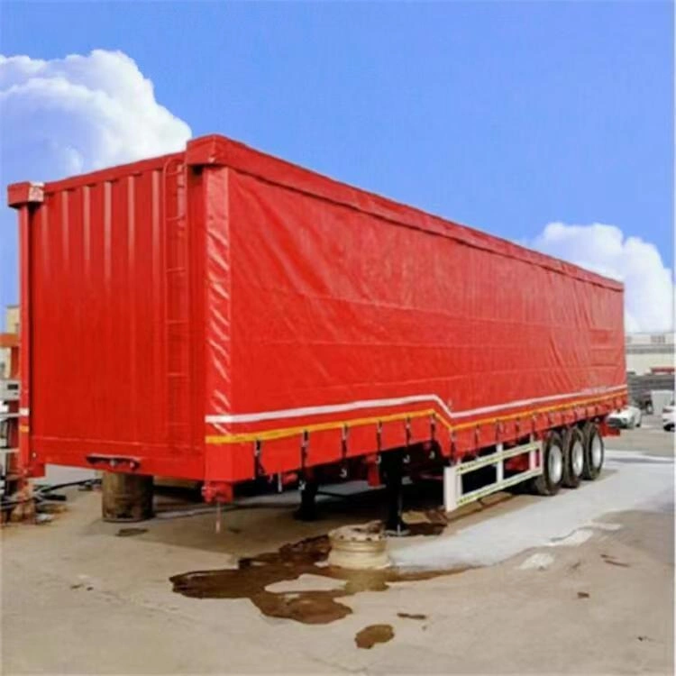 Curtain Side Trailer 3 Axle with PVC Coated Tarpaulin for Secure Freight