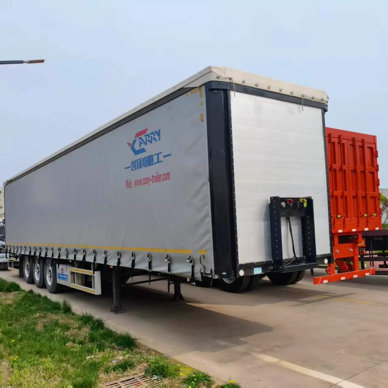 Heavy Duty Curtain Side Trailer 3 Axle for General Cargo Hauling
