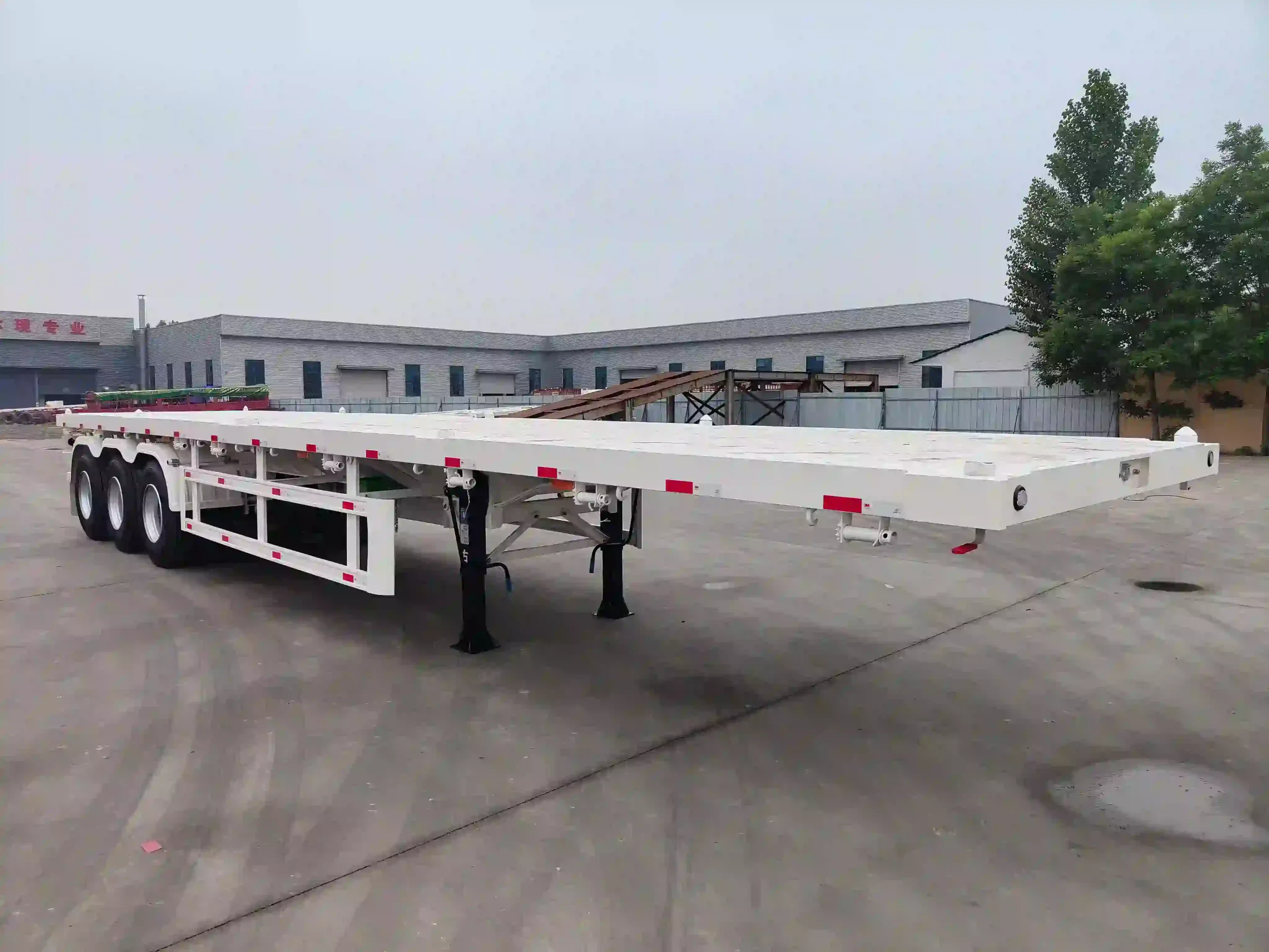 Drop Deck Lowboy Flatbed Semi Trailer