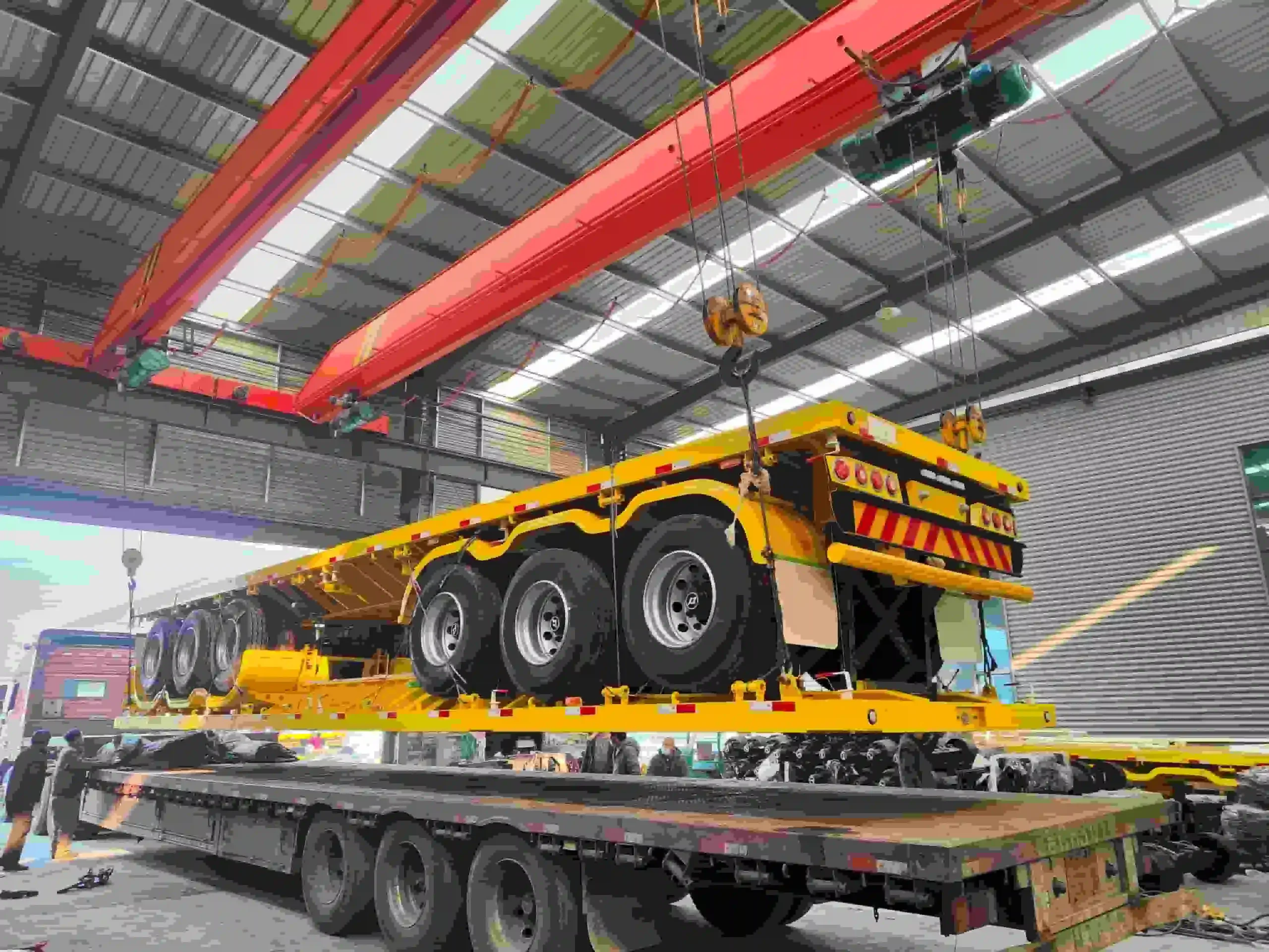 Flatbed Semi Trailer3 Platform Semi Trailer