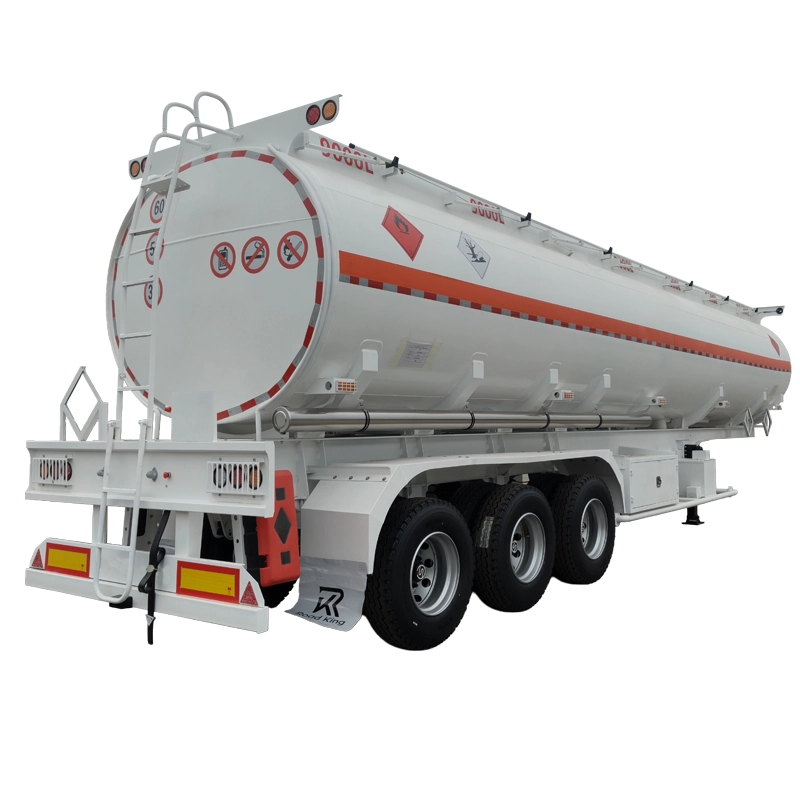 Fuel Tanker Trailer (1) Carbon Steel Fuel Tank Trailer for Diesel and Gasoline Transport