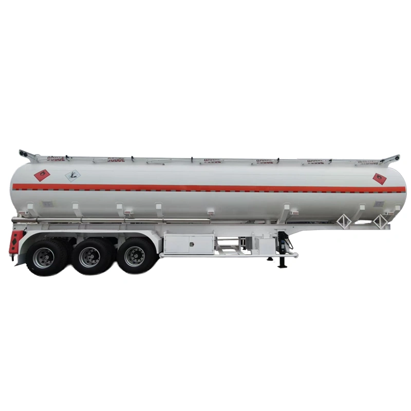 Fuel Tanker Trailer (1) Lightweight Aluminum Fuel Tank Trailer for Efficient Transport