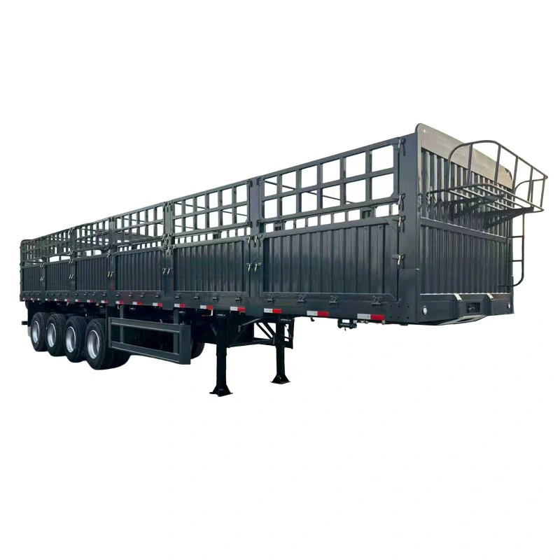 Grain Trailer1 (1) Heavy Duty Fence Cargo Trailer for Bulk & Agricultural Transport
