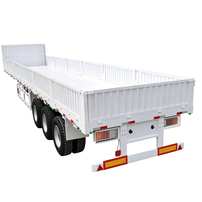 Sidewall Semi Trailer (1) Reinforced Fence Cargo Trailer for Overweight Cargo Transport