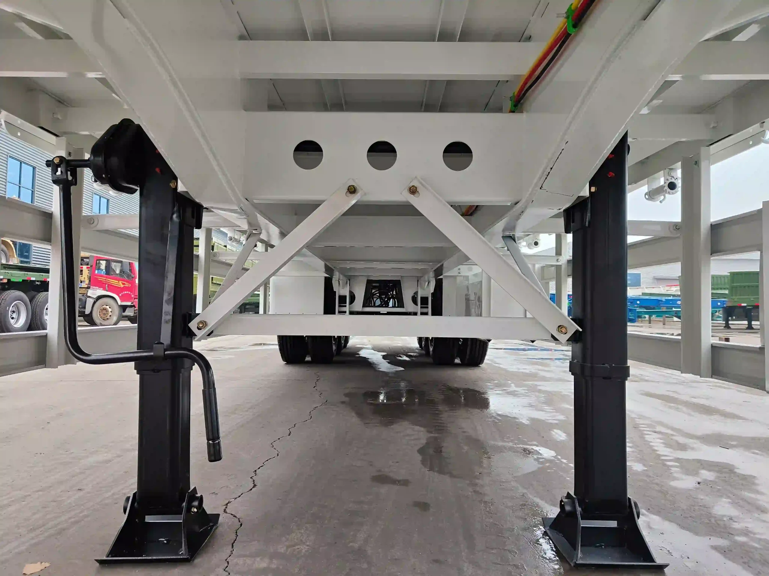 Reinforced Fence Cargo Trailer for Overweight Cargo Transport