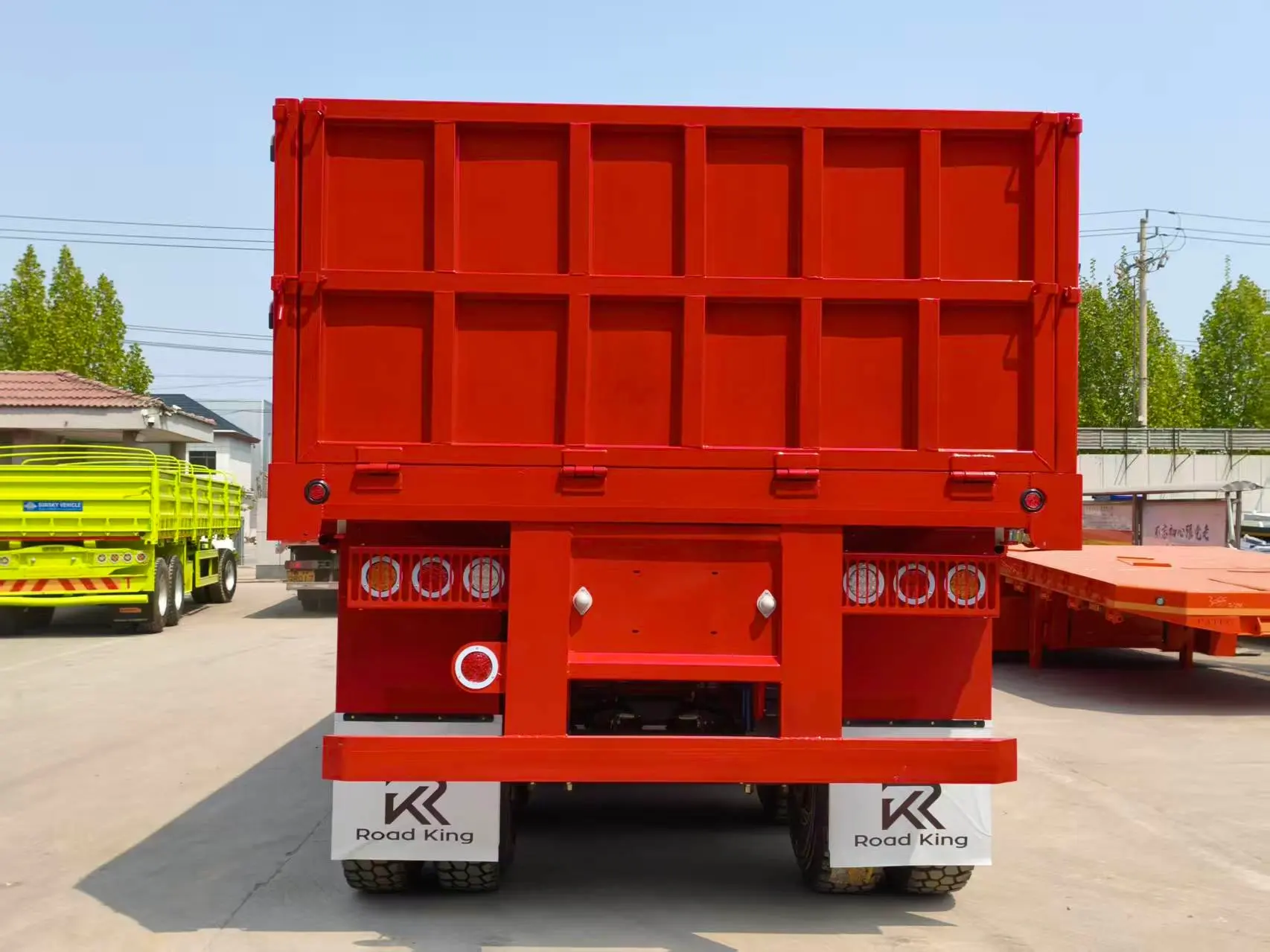 High Capacity Side Wall Semi Trailer for Bulk Cargo Transport