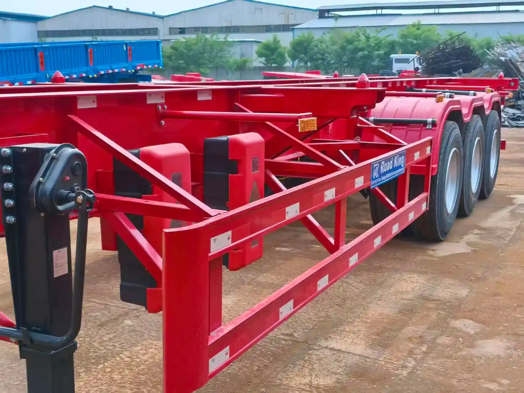 Heavy Duty Skeletal Trailer for Overweight Container Transport