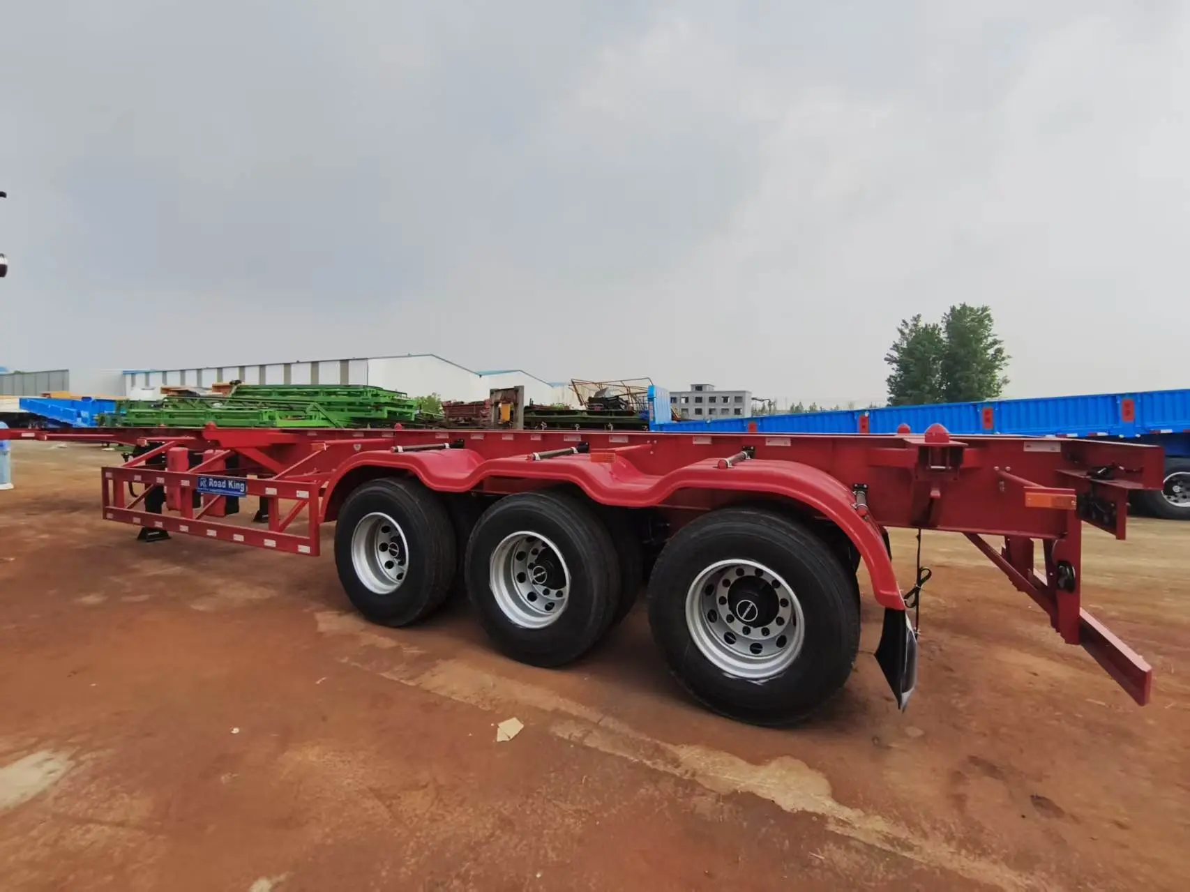 20FT Container Skeletal Trailer for Port and Short Distance Transport