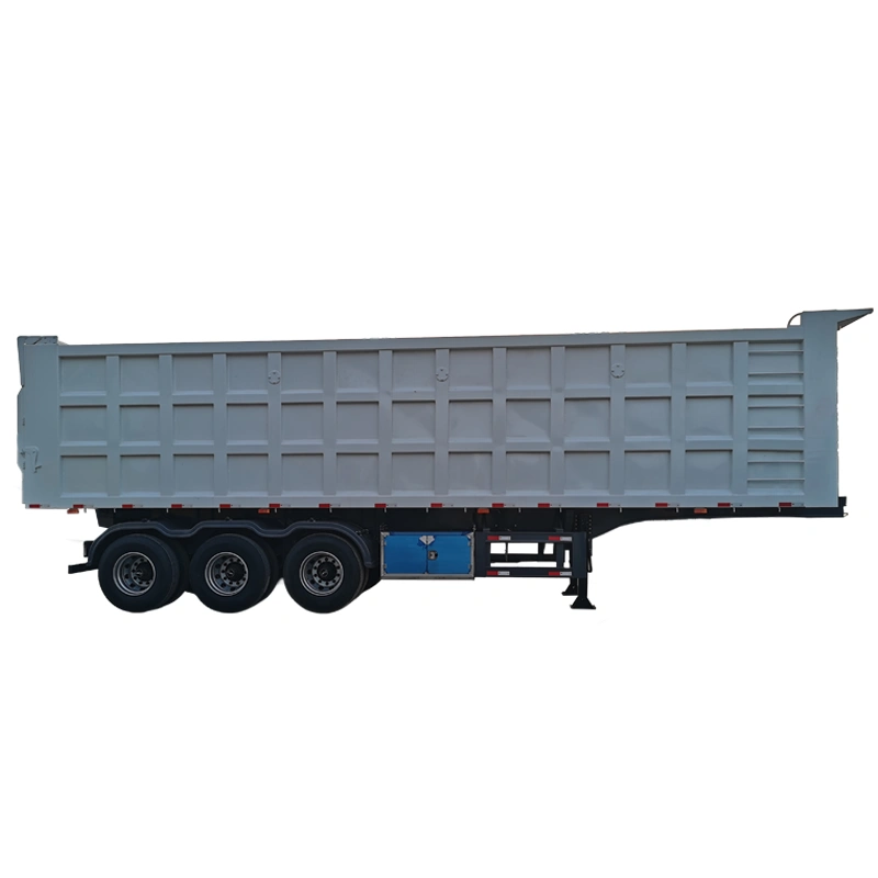 Tipper Semi Trailer (1) 50 Ton Tipper Trailer 3 Axle for Heavy-Duty Transport Needs