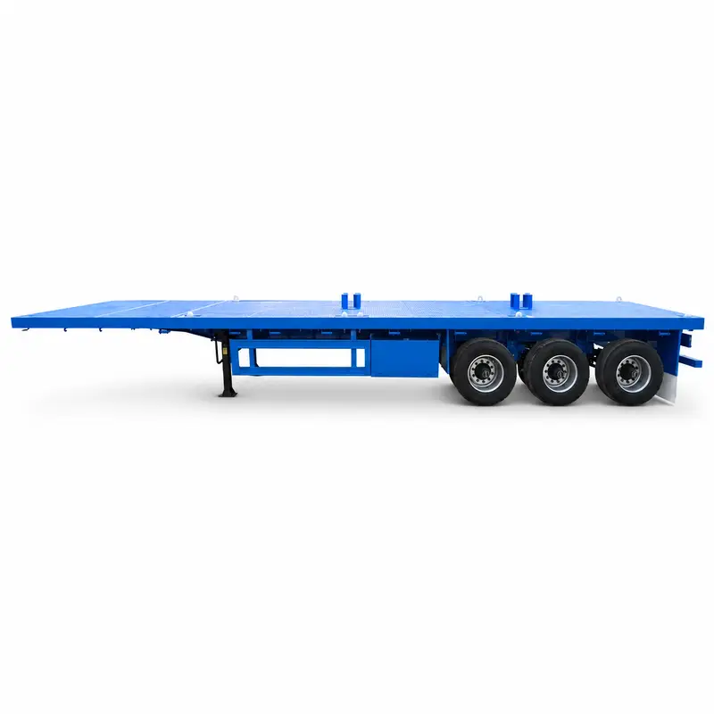 13 Meter 3 Axle Flatbed Trailer for General Cargo (1) 13 Meter 3 Axle Flatbed Trailer for General Cargo