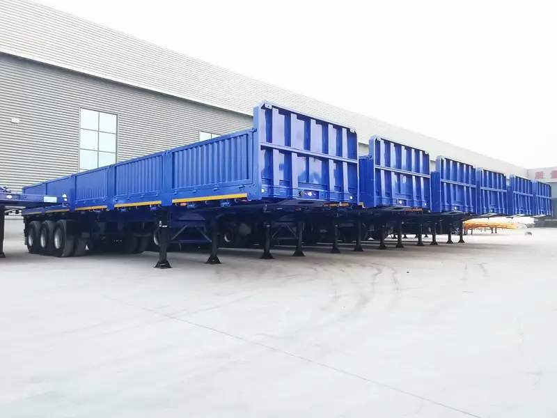 3 Axle Heavy Duty Side Wall Cargo Semi Trailer