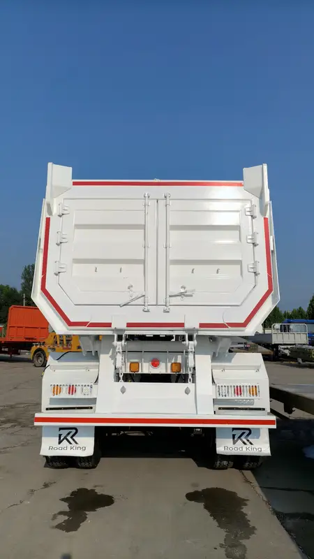 4 Axle 80 Ton Heavy Duty Rear Dump Semi Trailer for Mining Transport
