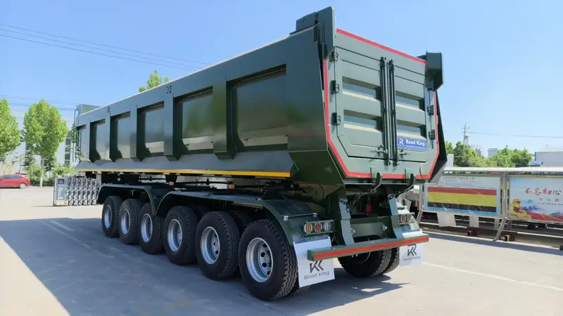 4 Axle Rear Dump Semi Trailer for Heavy Duty Bulk Transport