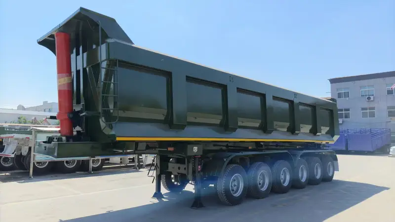 4 Axle Rear Dump Semi Trailer for Heavy Duty Bulk Transport