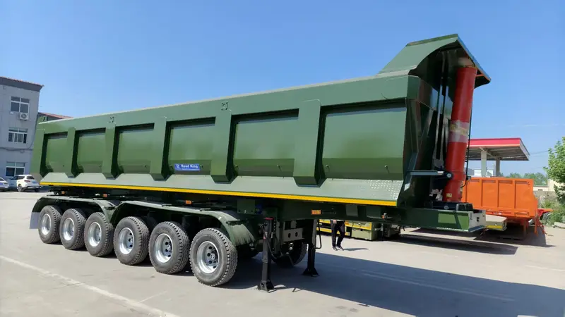 4 Axle Rear Dump Semi Trailer for Heavy Duty Bulk Transport