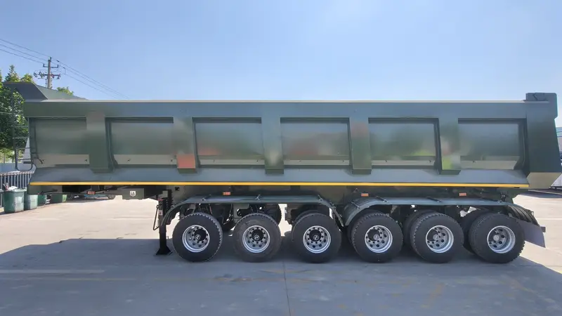4 Axle Rear Dump Semi Trailer for Heavy Duty Bulk Transport
