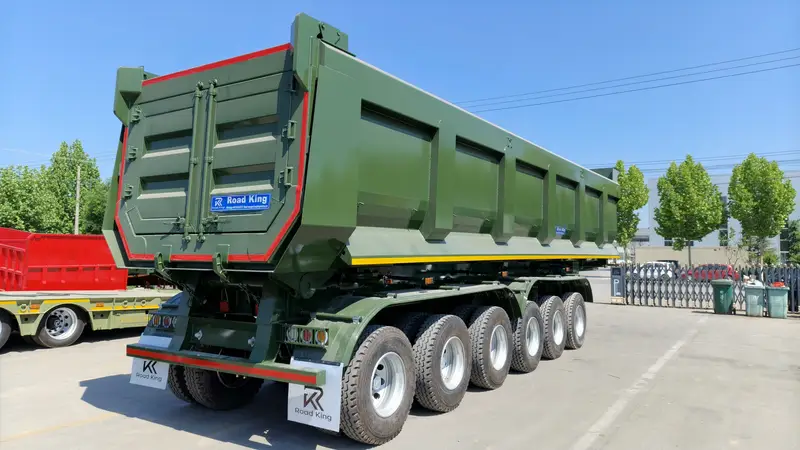 4 Axle Rear Dump Semi Trailer for Heavy Duty Bulk Transport