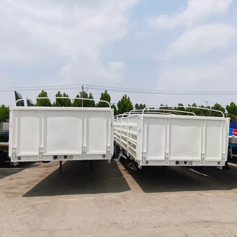 40FT 3 Axle Side Wall Semi Trailer with High Side Panels