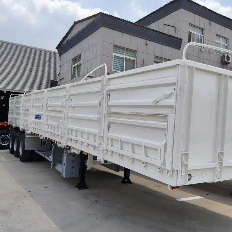 40FT 3 Axle Side Wall Semi Trailer with High Side Panels