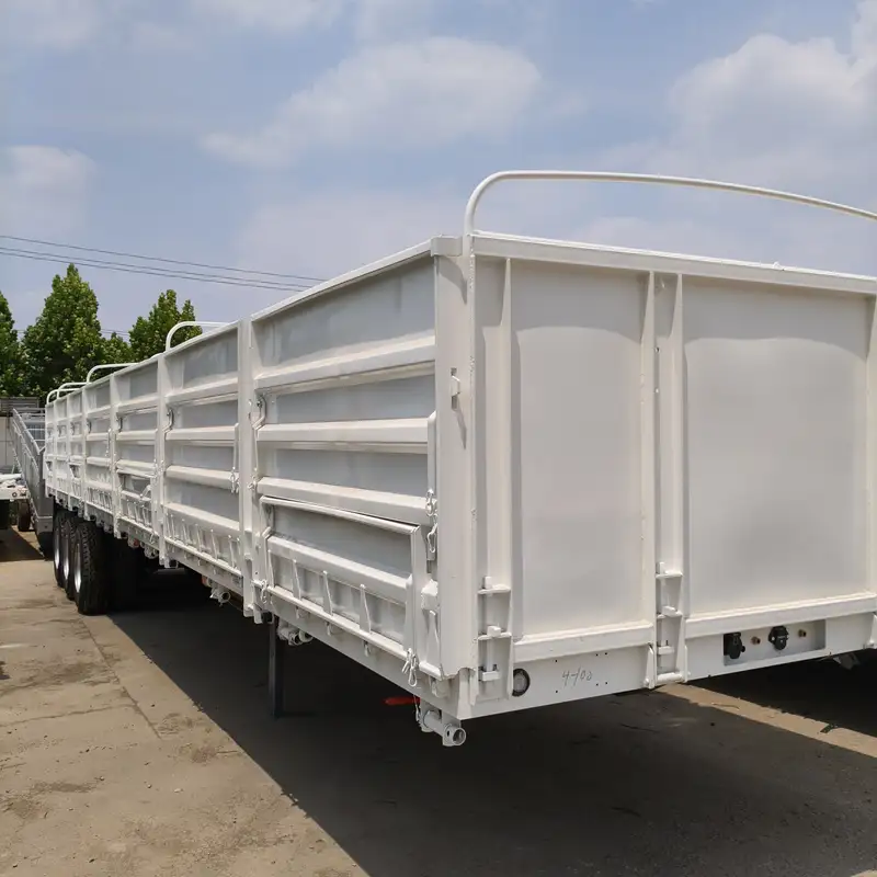 40FT 3 Axle Side Wall Semi Trailer with High Side Panels