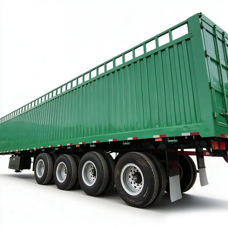 80 Ton 4 Axle Fence Semi Trailer (3) 80 Ton 4 Axle Fence Semi Trailer