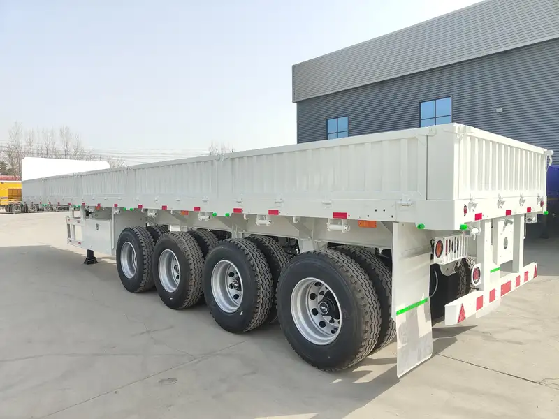 80 Ton 4 Axle Side Wall Semi Trailer