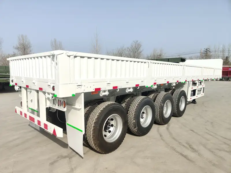 80 Ton 4 Axle Side Wall Semi Trailer