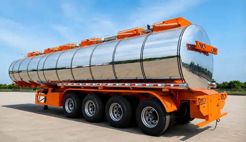 Stainless Steel Tanker Trailer (1) Stainless Steel Tanker Trailer