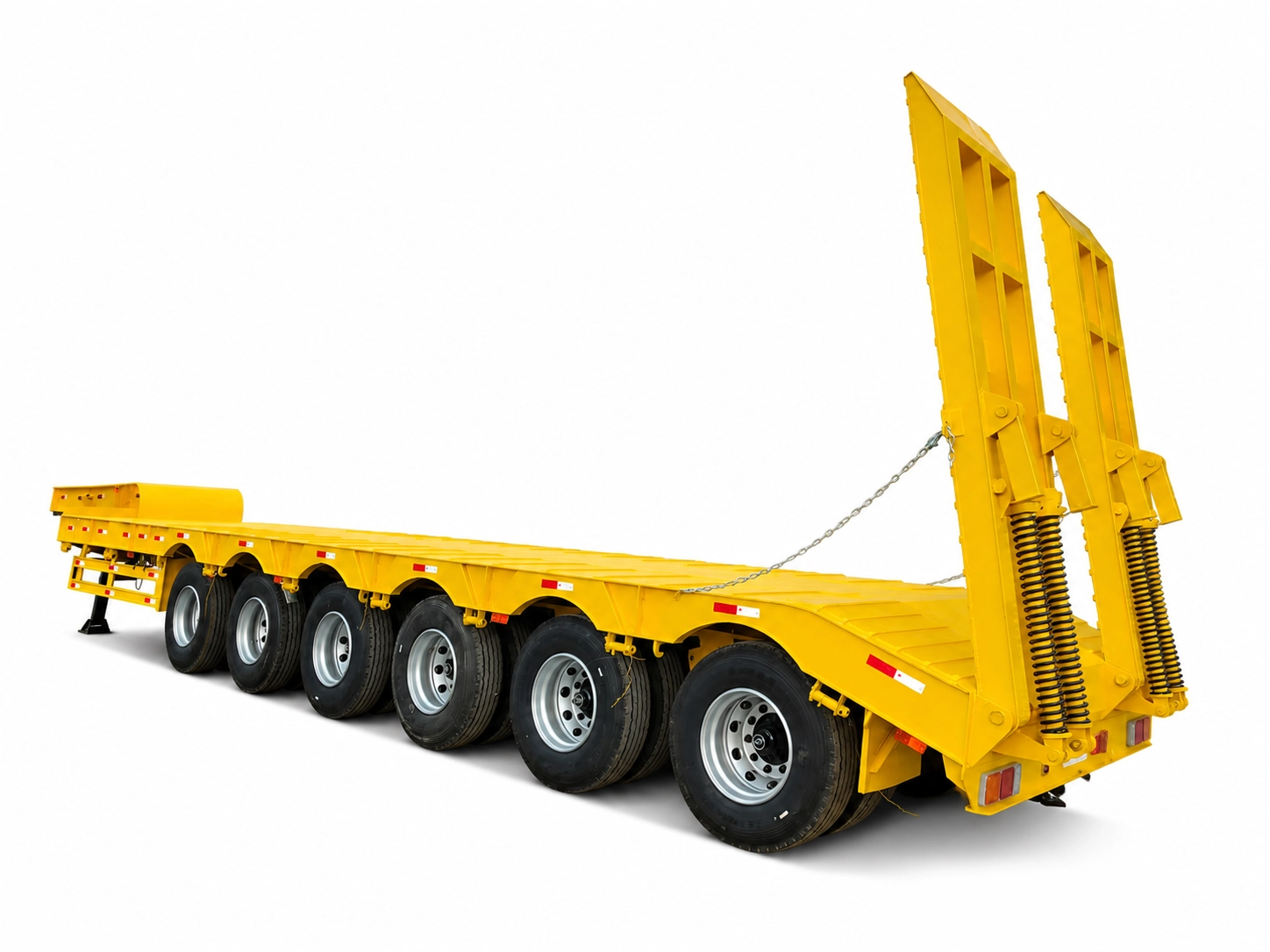6 Axle Heavy Duty Lowbed Trailer for 100 Ton Heavy Equipment Transport (2) 6 Axle Heavy Duty Lowbed Trailer for 100 Ton Heavy Equipment Transport