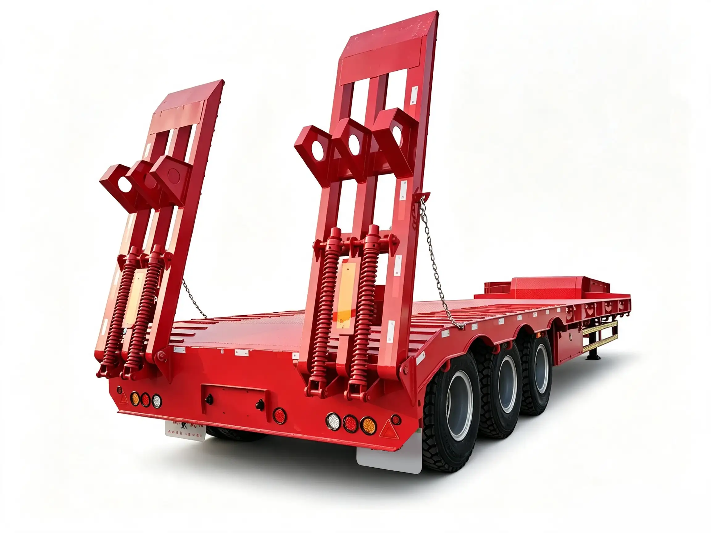 60 Ton 3 Axle Mechanical Ramp Lowbed Trailer (3) 60 Ton 3 Axle Mechanical Ramp Lowbed Trailer