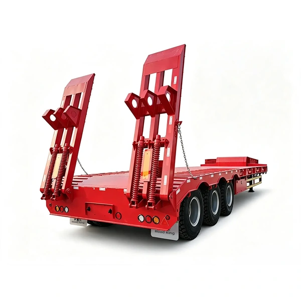 60 Ton 3 Axle Mechanical Ramp Lowbed Trailer 60 Ton 3 Axle Mechanical Ramp Lowbed Trailer