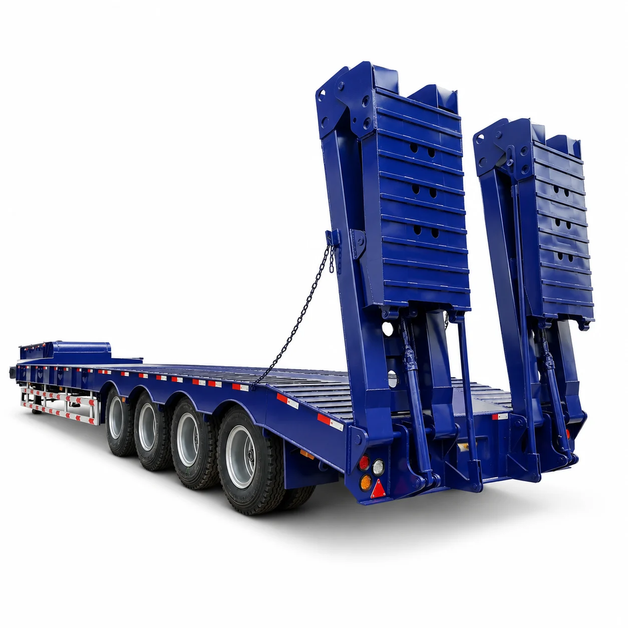 80 Ton 4 Axle Hydraulic Lowbed Trailer (4) 80 Ton 4 Axle Hydraulic Lowbed Trailer