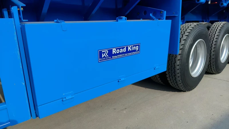 3 Axle Flatbed Semi Trailer with Removable Stakes for Cargo Transport