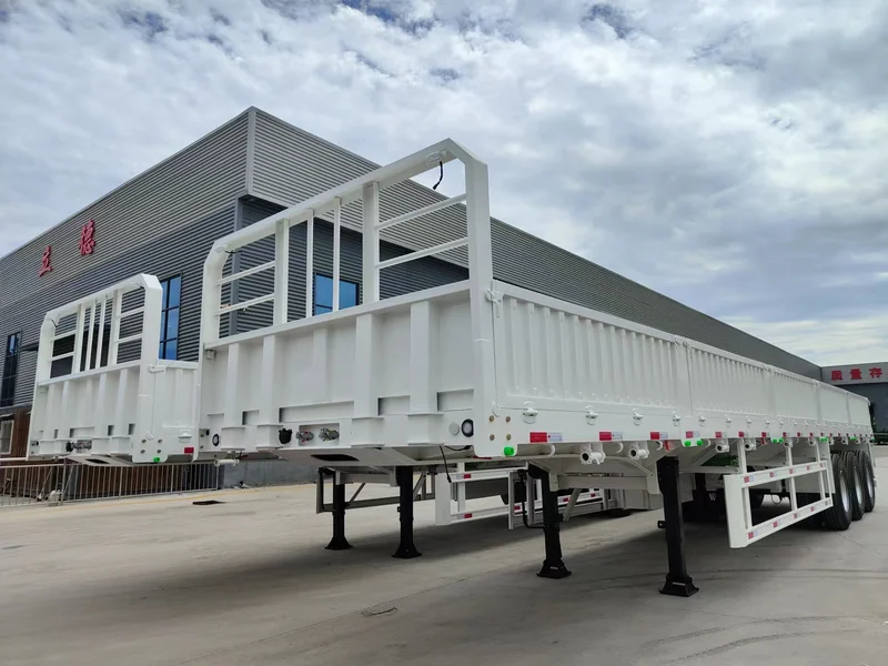 3 Axle Side Wall Semi Trailer for Agricultural and General Cargo Transport
