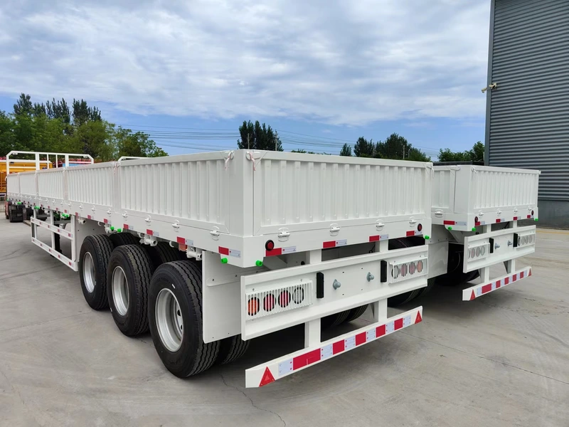 3 Axle Side Wall Semi Trailer for Agricultural and General Cargo Transport