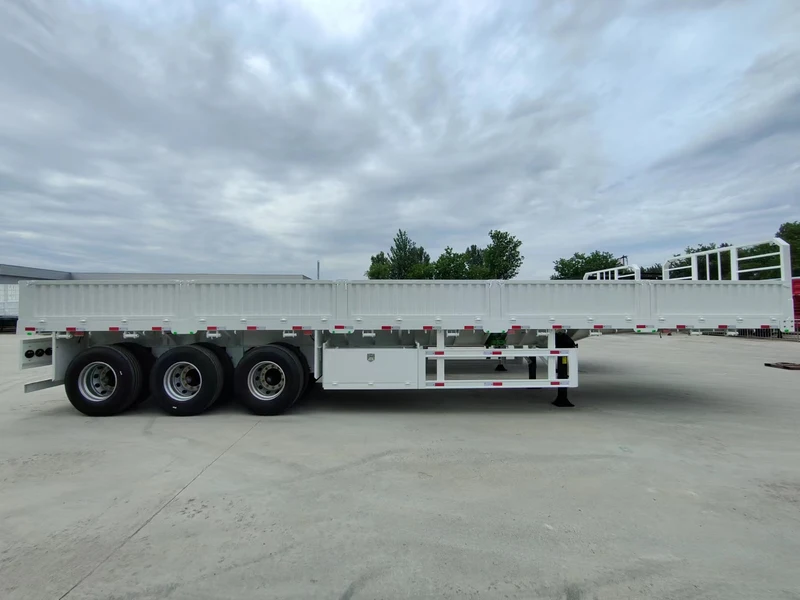 3 Axle Side Wall Semi Trailer for Agricultural and General Cargo Transport