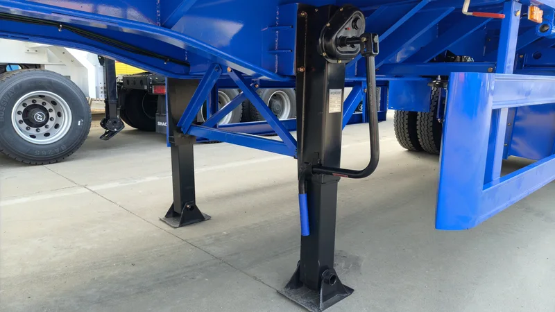 4 Axle Flatbed Semi Trailer for 20FT 40FT Container Transport