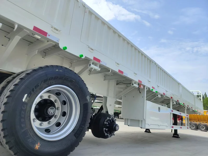 4 Axle Heavy Duty Side Wall Semi Trailer for Cargo Transport