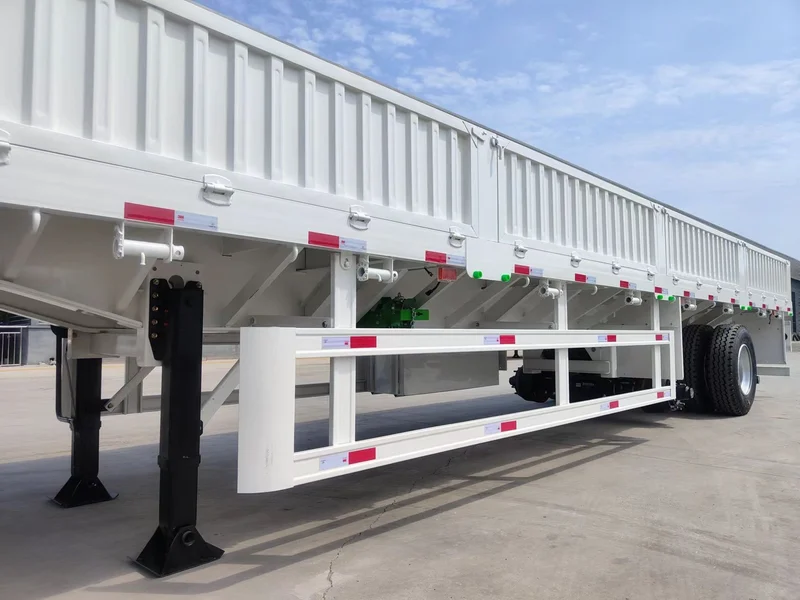 4 Axle Heavy Duty Side Wall Semi Trailer for Cargo Transport