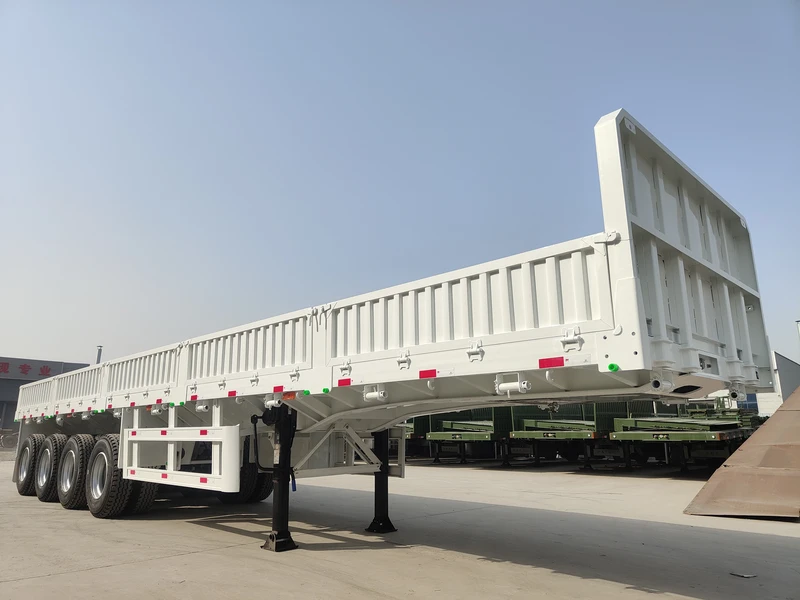 4 Axle Heavy Duty Side Wall Semi Trailer for Cargo Transport