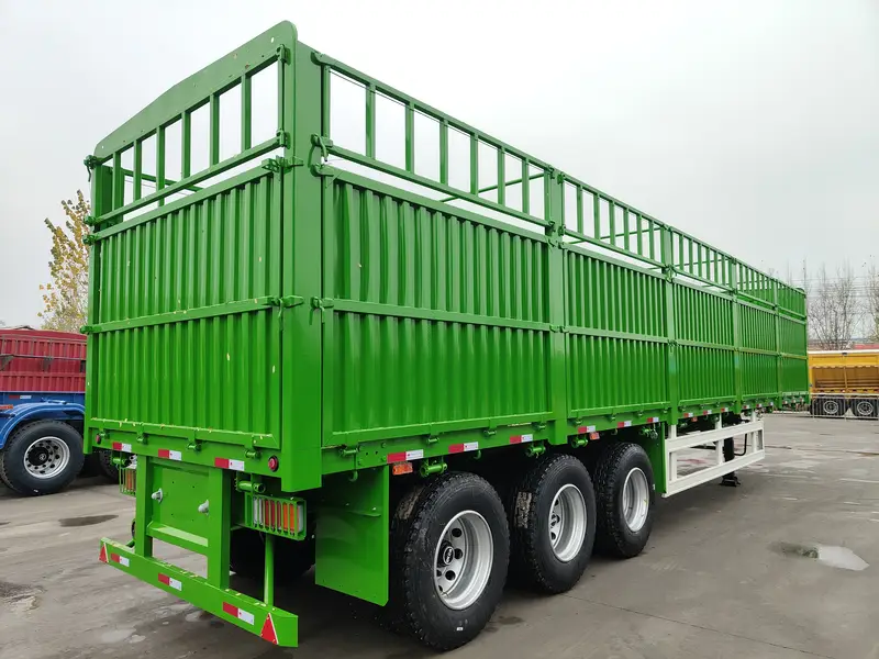 40 Ton 3 Axle Fence Semi Trailer for Agricultural and General Cargo Transport