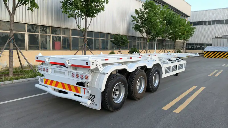 40FT 3 Axle Skeletal Container Semi Trailer for Heavy Duty Transport