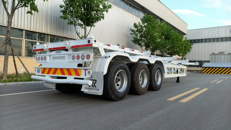 40FT 3 Axle Skeletal Container Semi Trailer for Heavy Duty Transport